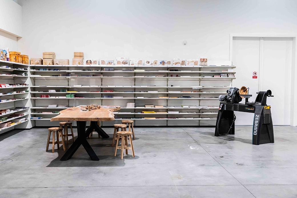 zitplek in grote winkel